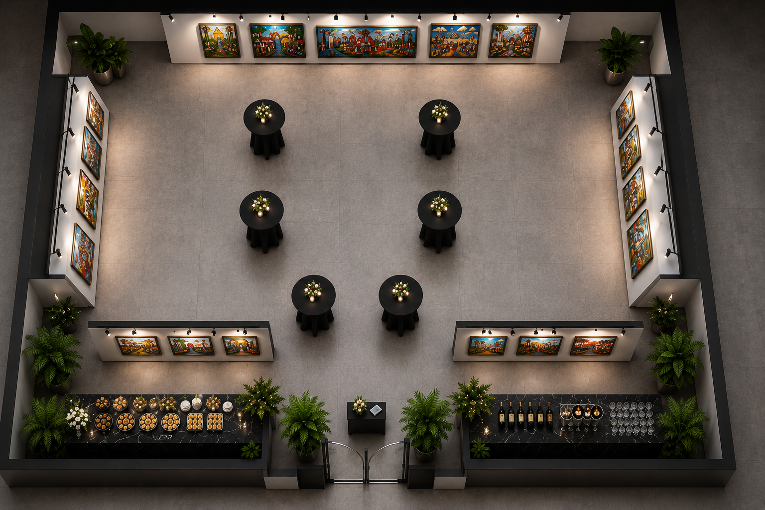 Vista general · Galería en cocktail
